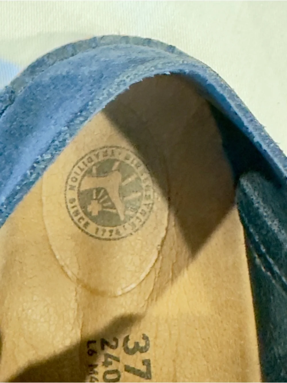 Birkenstock Navy Suede Gary Flat Lace-Up Casual Shoes Size 37E